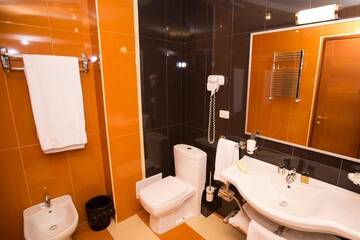 Фото номера Двухместный номер Делюкс с 1 кроватью Отель Hotel Russia г. Цахкадзор 8